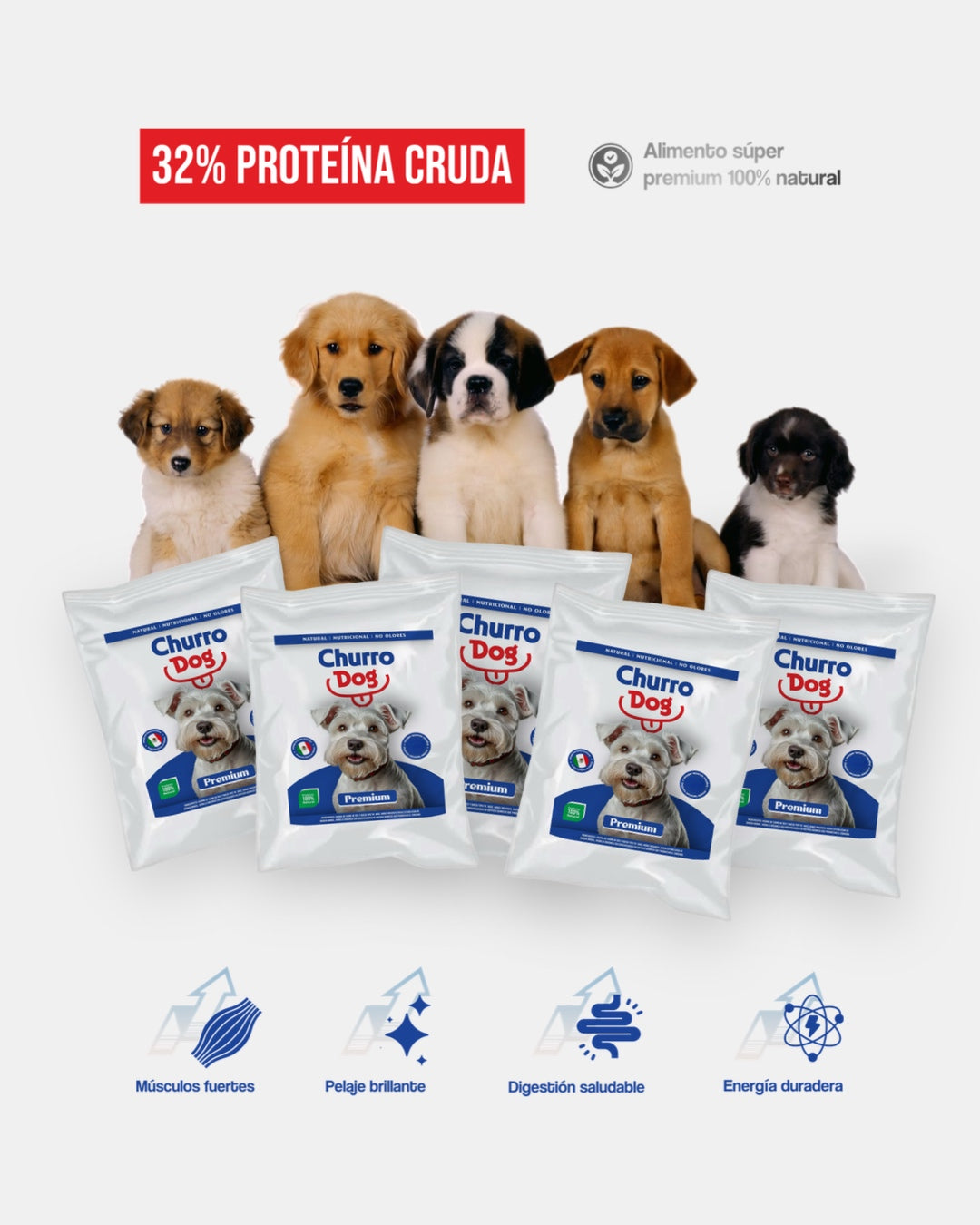 ChurroDog 5 kg – Croquetas Super Premium para Perros Felices