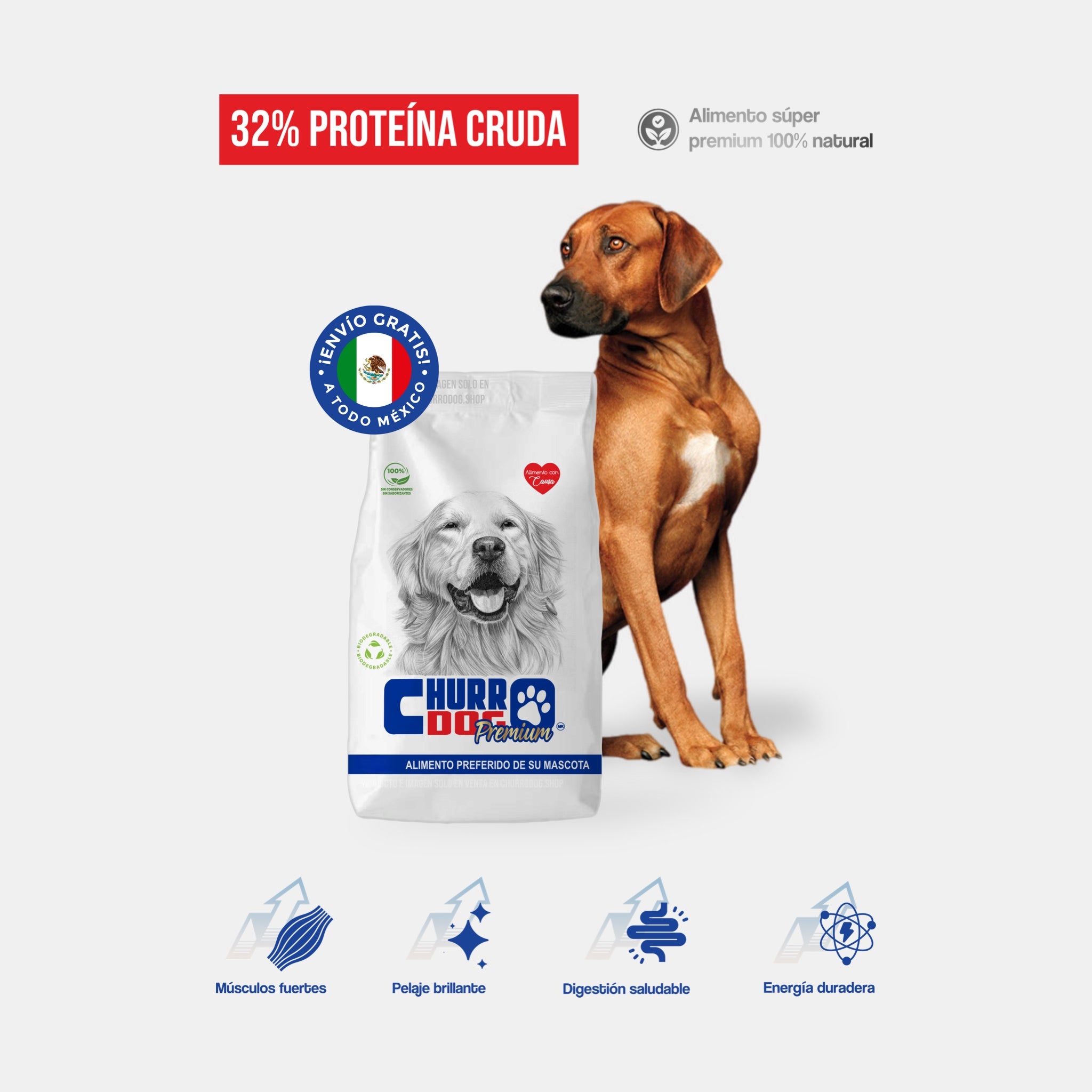 ChurroDog 8 kg – Sabor y Nutrición para Toda la Manada
